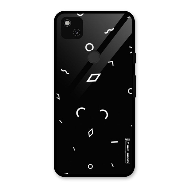 Minimal Shapes Glass Back Case for Google Pixel 4a