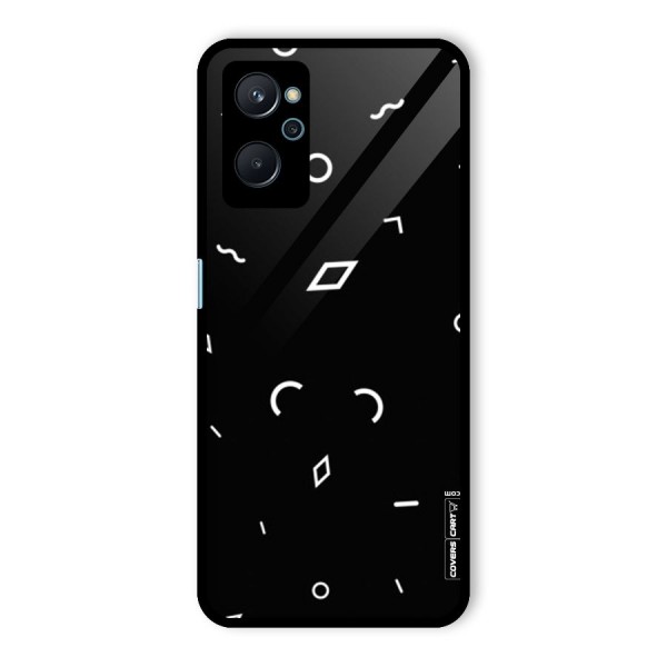 Minimal Shapes Glass Back Case for Realme 9i