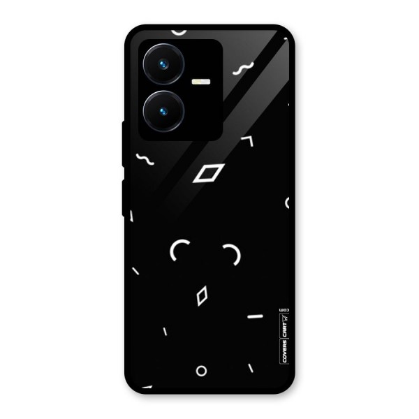 Minimal Shapes Glass Back Case for Vivo Y22