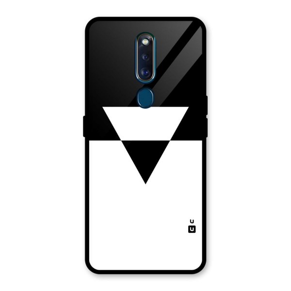 Minimal Triangle Glass Back Case for Oppo F11 Pro