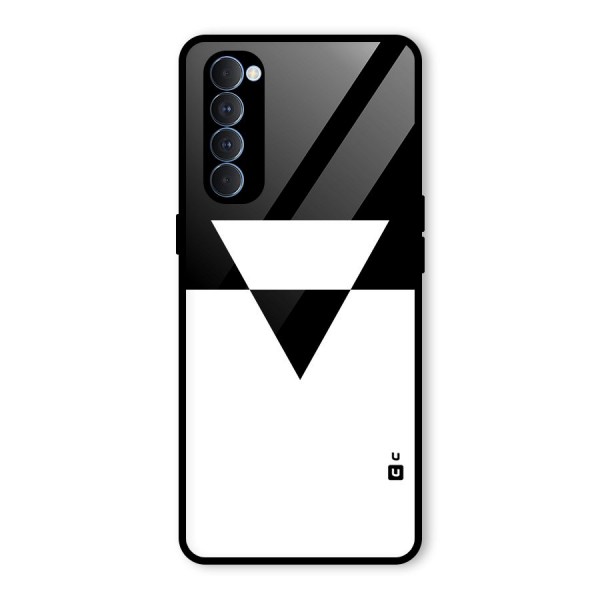 Minimal Triangle Glass Back Case for Oppo Reno4 Pro