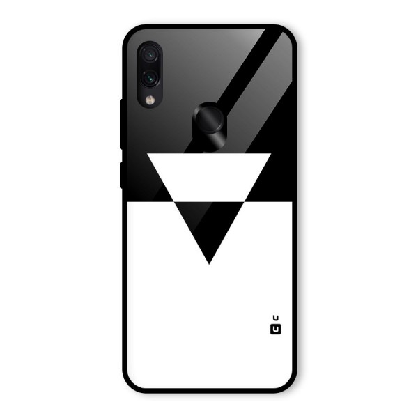 Minimal Triangle Glass Back Case for Redmi Note 7