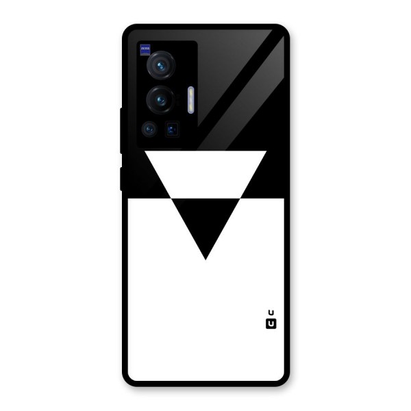 Minimal Triangle Glass Back Case for Vivo X70 Pro