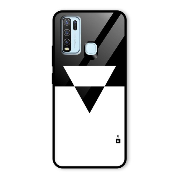 Minimal Triangle Glass Back Case for Vivo Y30