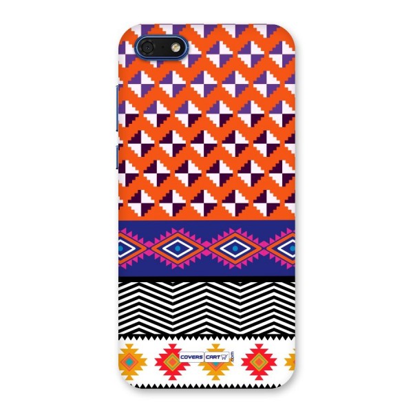 Mixed Pattern Aztec Back Case for Honor 7s