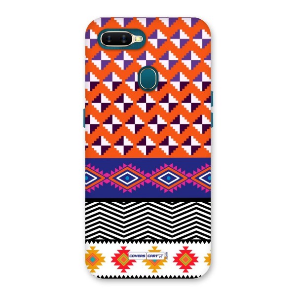 Mixed Pattern Aztec Back Case for Oppo A12