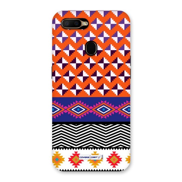 Mixed Pattern Aztec Back Case for Oppo A5s