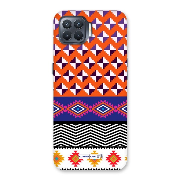 Mixed Pattern Aztec Back Case for Oppo F17 Pro