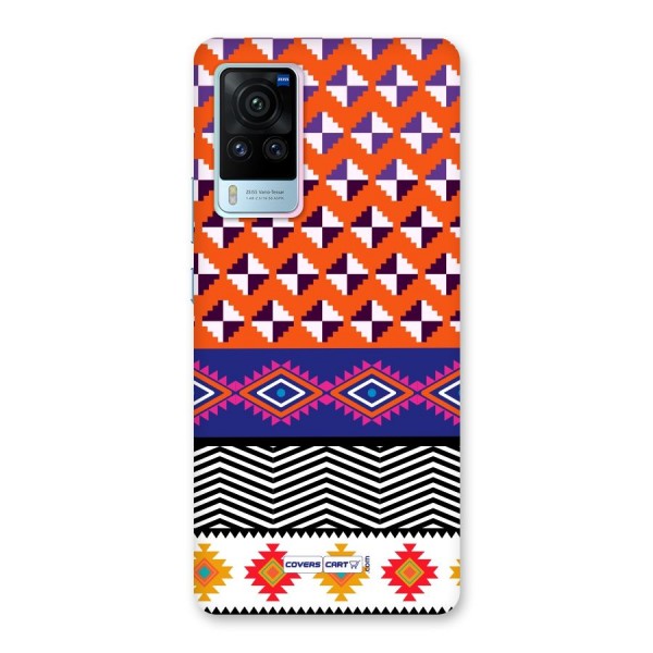 Mixed Pattern Aztec Back Case for Vivo X60 Pro