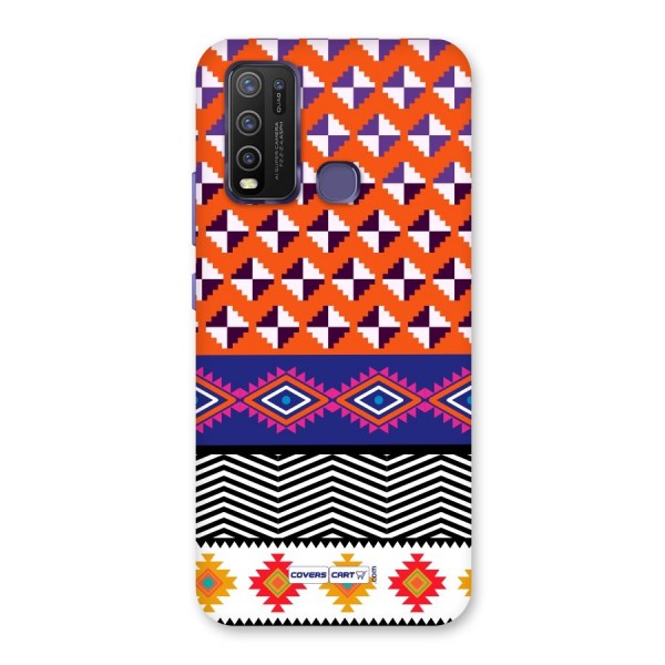 Mixed Pattern Aztec Back Case for Vivo Y30