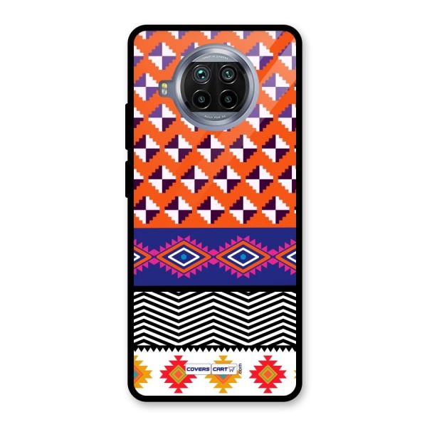 Mixed Pattern Aztec Glass Back Case for Mi 10i