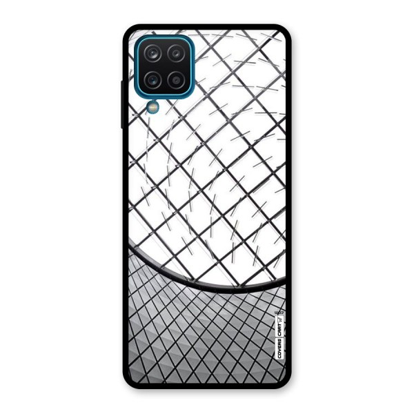 Modern Abstract Pattern Glass Back Case for Galaxy A12