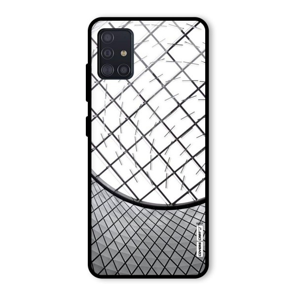 Modern Abstract Pattern Glass Back Case for Galaxy A51