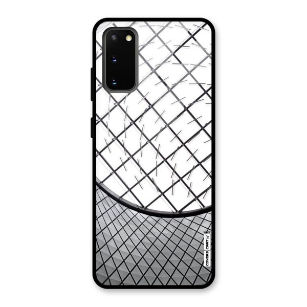 Modern Abstract Pattern Glass Back Case for Galaxy S20