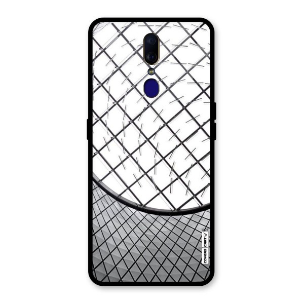 Modern Abstract Pattern Glass Back Case for Oppo F11