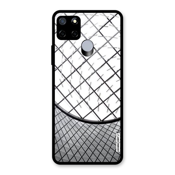 Modern Abstract Pattern Glass Back Case for Realme C15