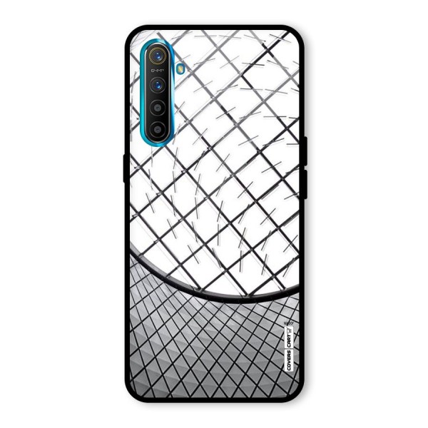 Modern Abstract Pattern Glass Back Case for Realme XT