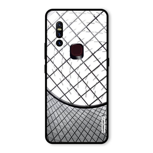 Modern Abstract Pattern Glass Back Case for Vivo V15