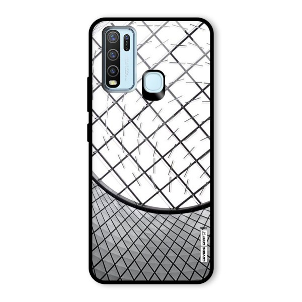 Modern Abstract Pattern Glass Back Case for Vivo Y30