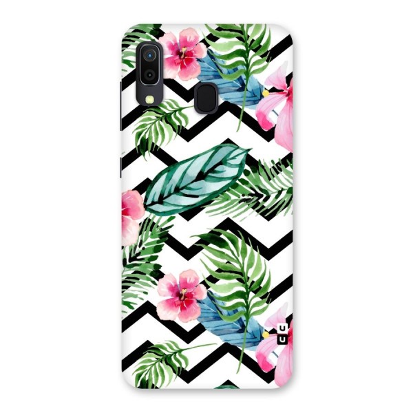 Modern Flowers Back Case for Galaxy A20