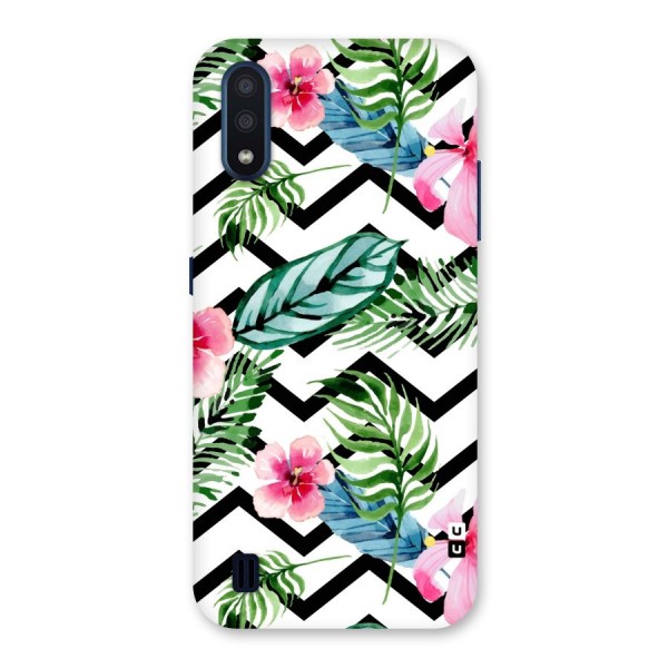 Modern Flowers Back Case for Galaxy M01