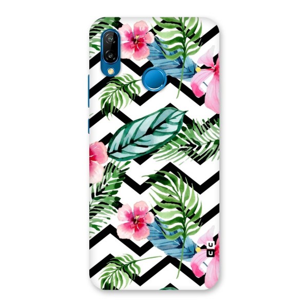 Modern Flowers Back Case for Huawei P20 Lite