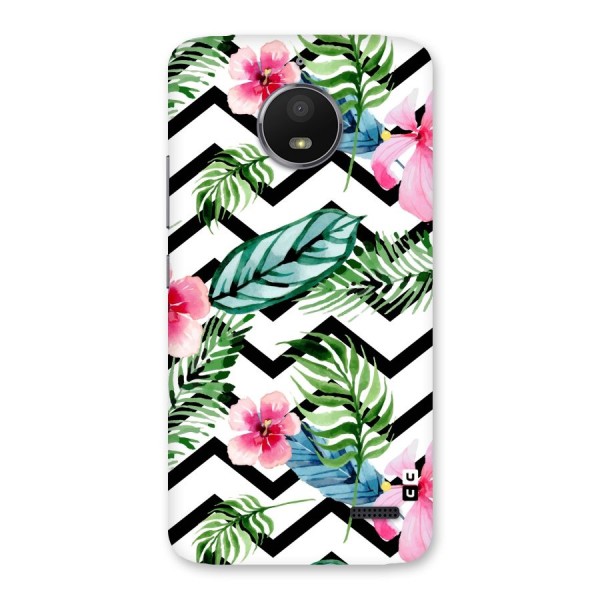 Modern Flowers Back Case for Moto E4