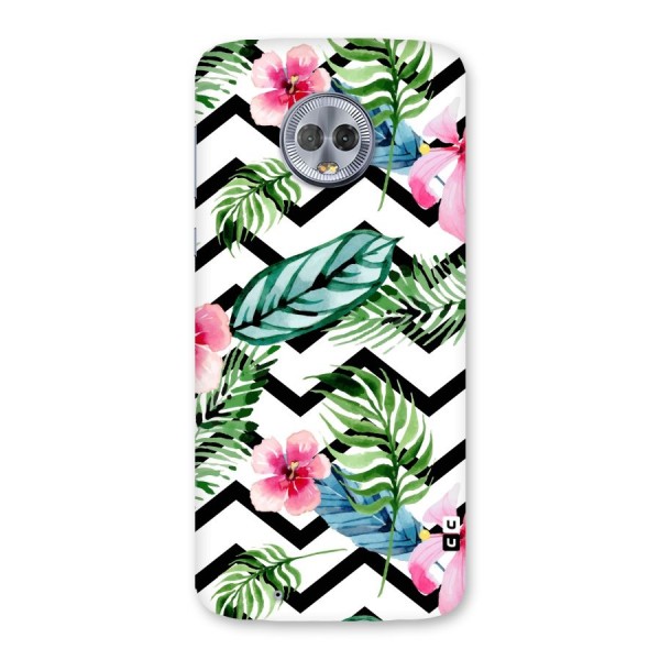 Modern Flowers Back Case for Moto G6