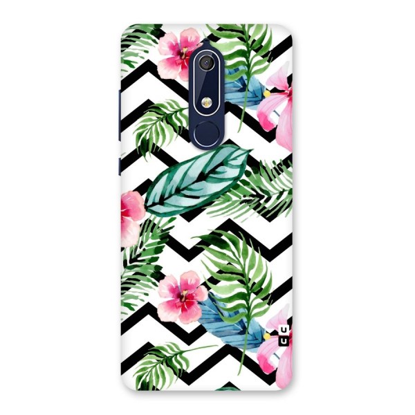 Modern Flowers Back Case for Nokia 5.1