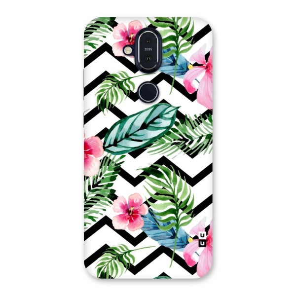 Modern Flowers Back Case for Nokia 8.1