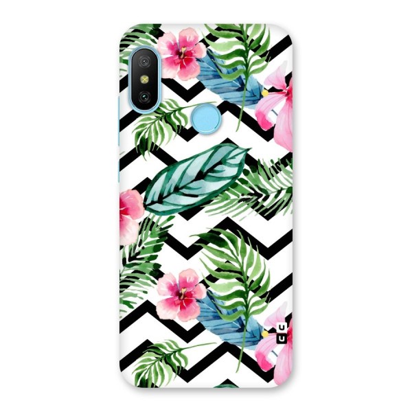 Modern Flowers Back Case for Redmi 6 Pro