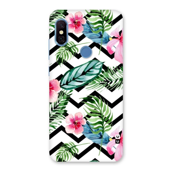 Modern Flowers Back Case for Redmi Note 6 Pro