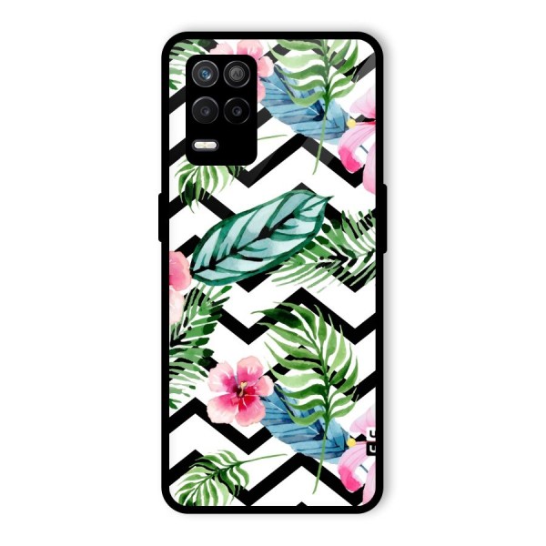 Modern Flowers Glass Back Case for Realme 9 5G