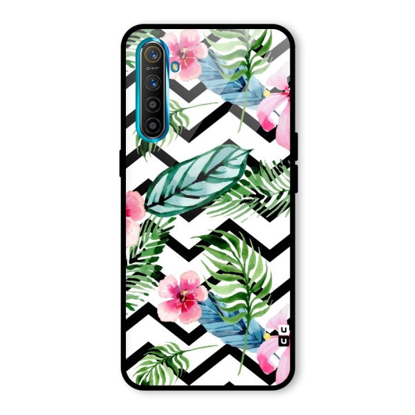 Modern Flowers Glass Back Case for Realme XT