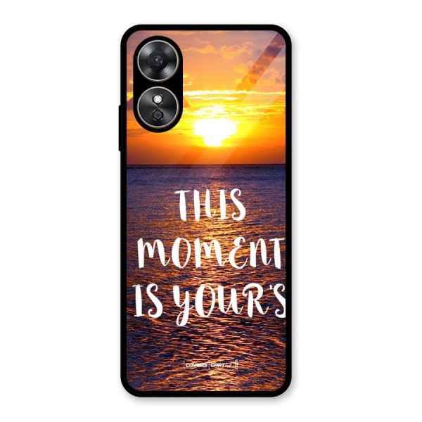 Moments Glass Back Case for Oppo A17