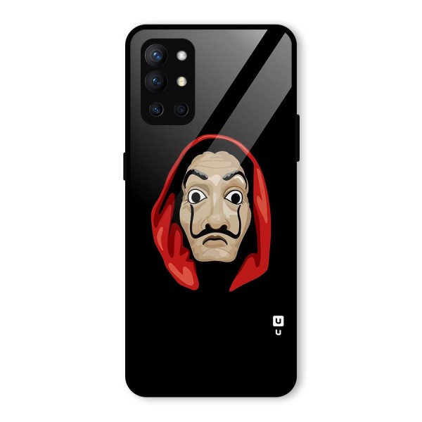 Money Heist Mask Glass Back Case for OnePlus 9R