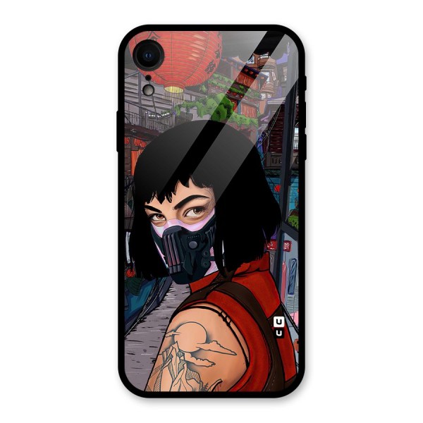 Money Heist Tokyo Mask Glass Back Case for XR