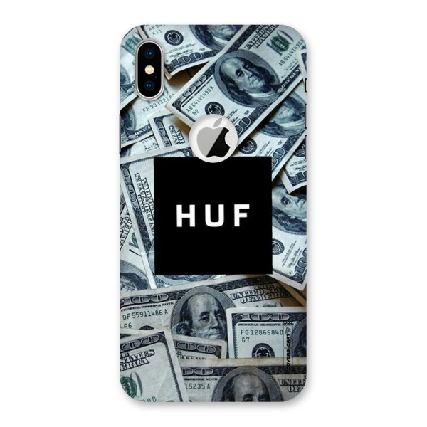 Money Life Back Case for iPhone XS Logo Cut