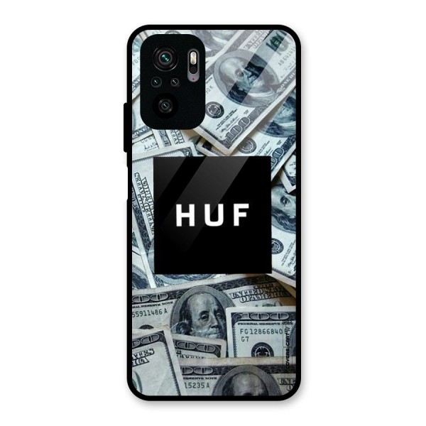 Money Life Glass Back Case for Redmi Note 10S