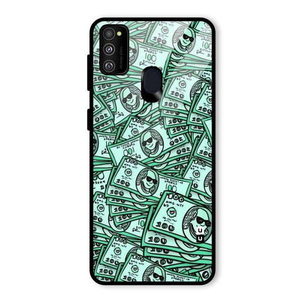 Money Swag Glass Back Case for Galaxy M21