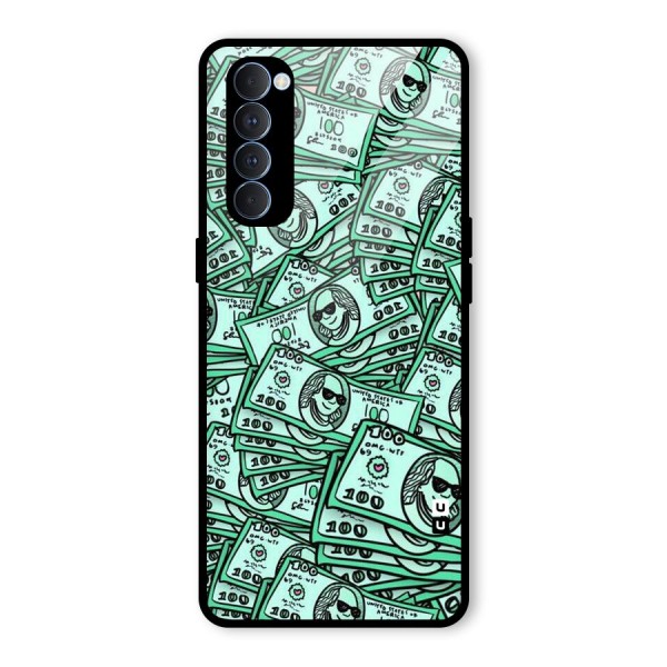 Money Swag Glass Back Case for Oppo Reno4 Pro