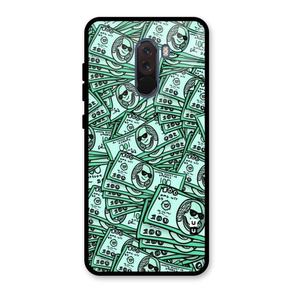 Money Swag Glass Back Case for Poco F1