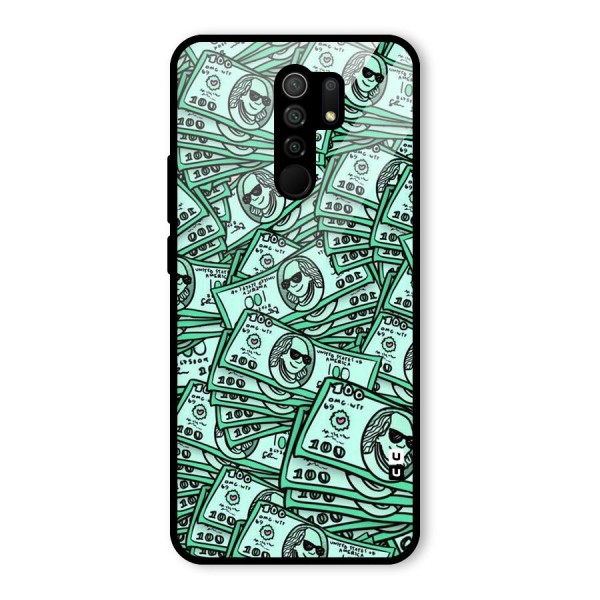 Money Swag Glass Back Case for Redmi 9 Prime