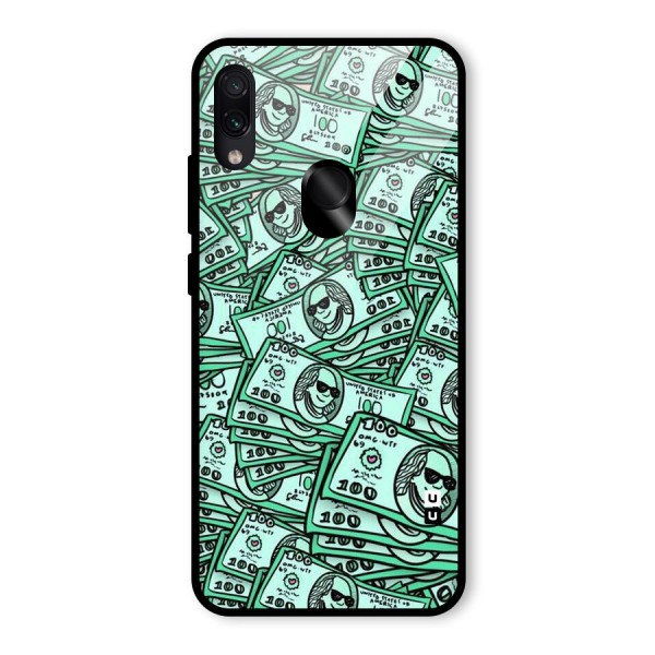 Money Swag Glass Back Case for Redmi Note 7