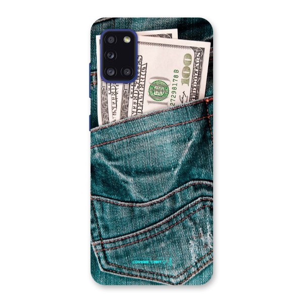 Money in Jeans Back Case for Galaxy A31