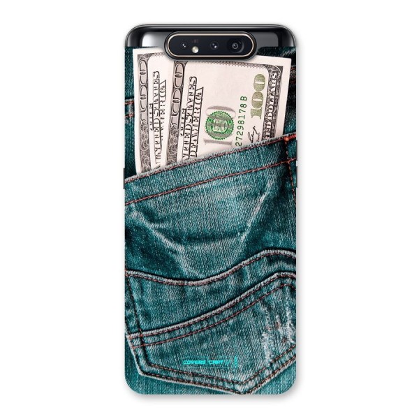 Money in Jeans Back Case for Galaxy A80