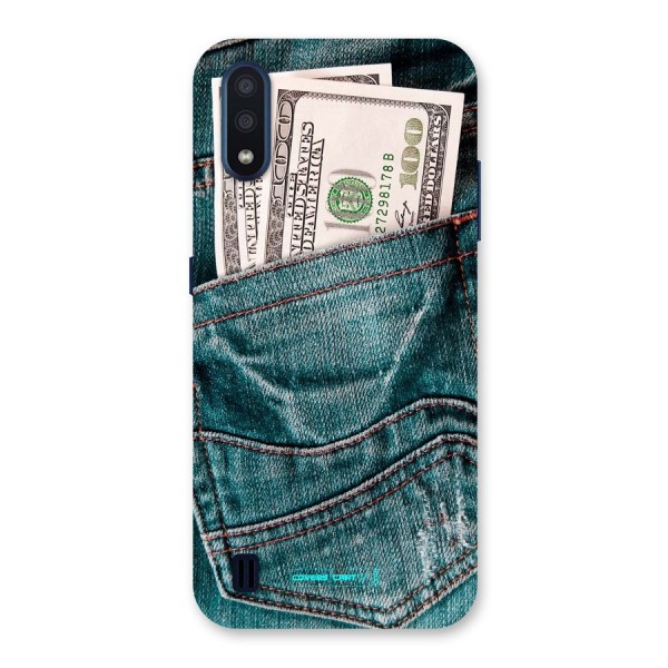 Money in Jeans Back Case for Galaxy M01