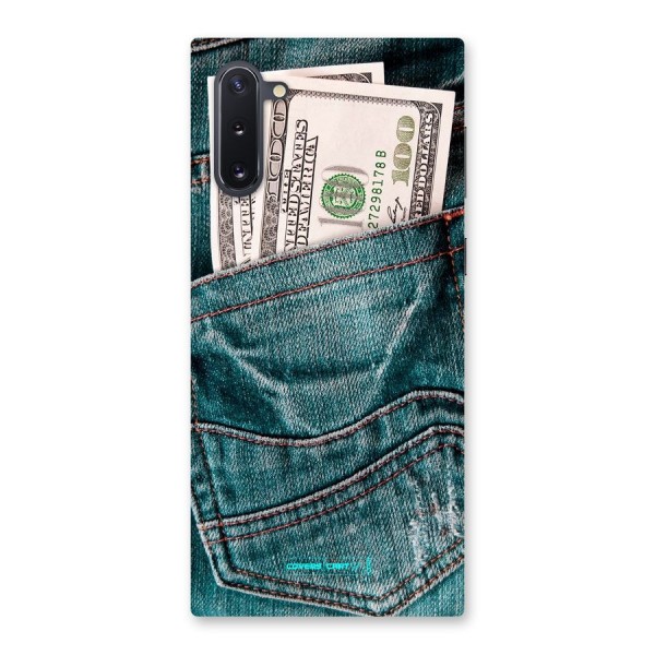 Money in Jeans Back Case for Galaxy Note 10