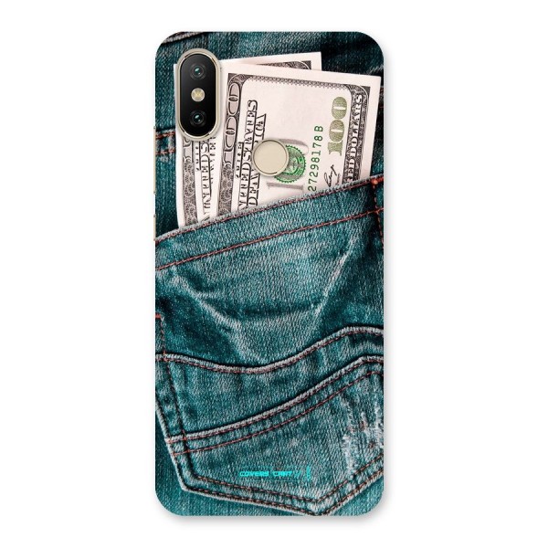 Money in Jeans Back Case for Mi A2