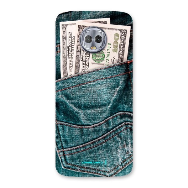 Money in Jeans Back Case for Moto G6